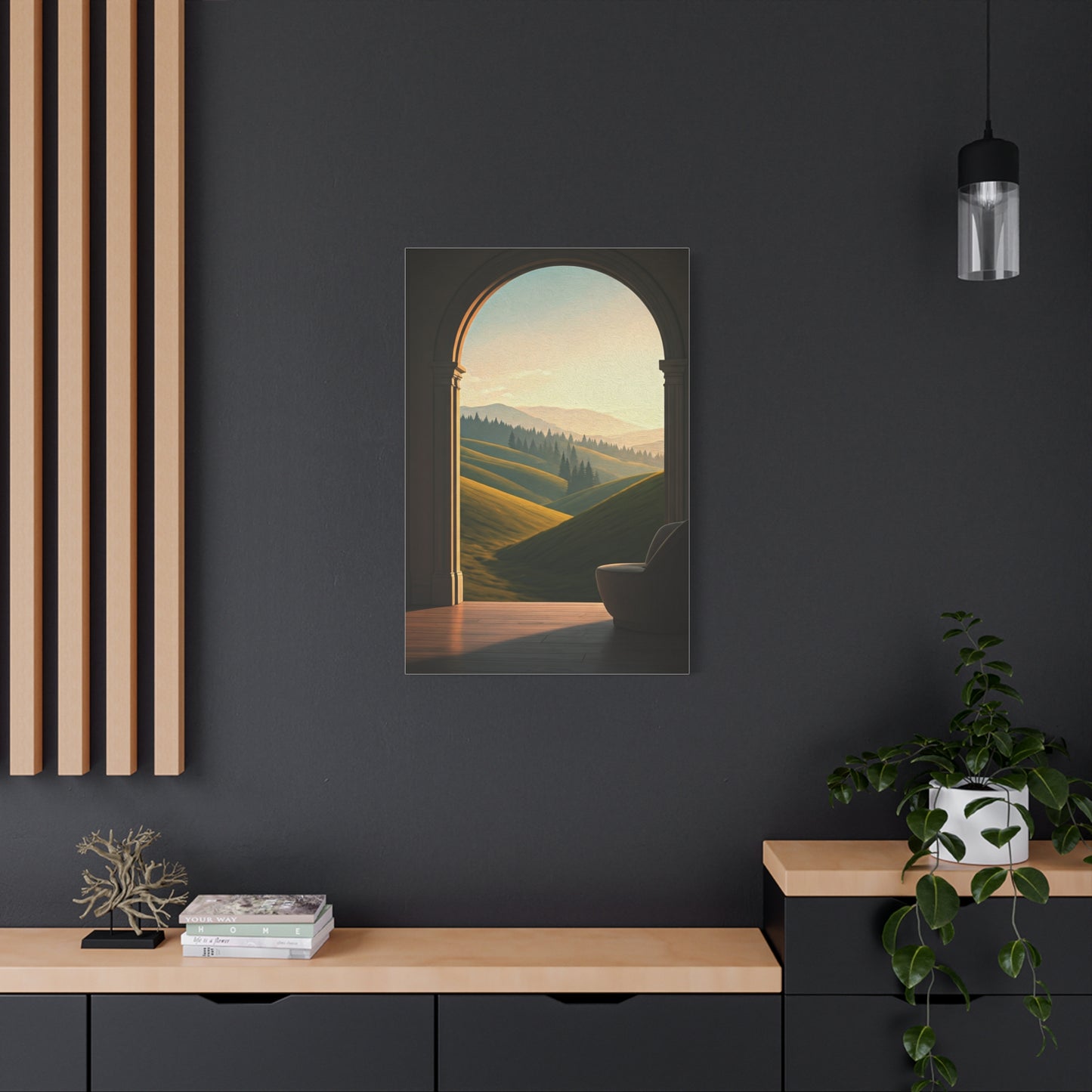 Arched Countryside View Wall Art & Canvas Prints