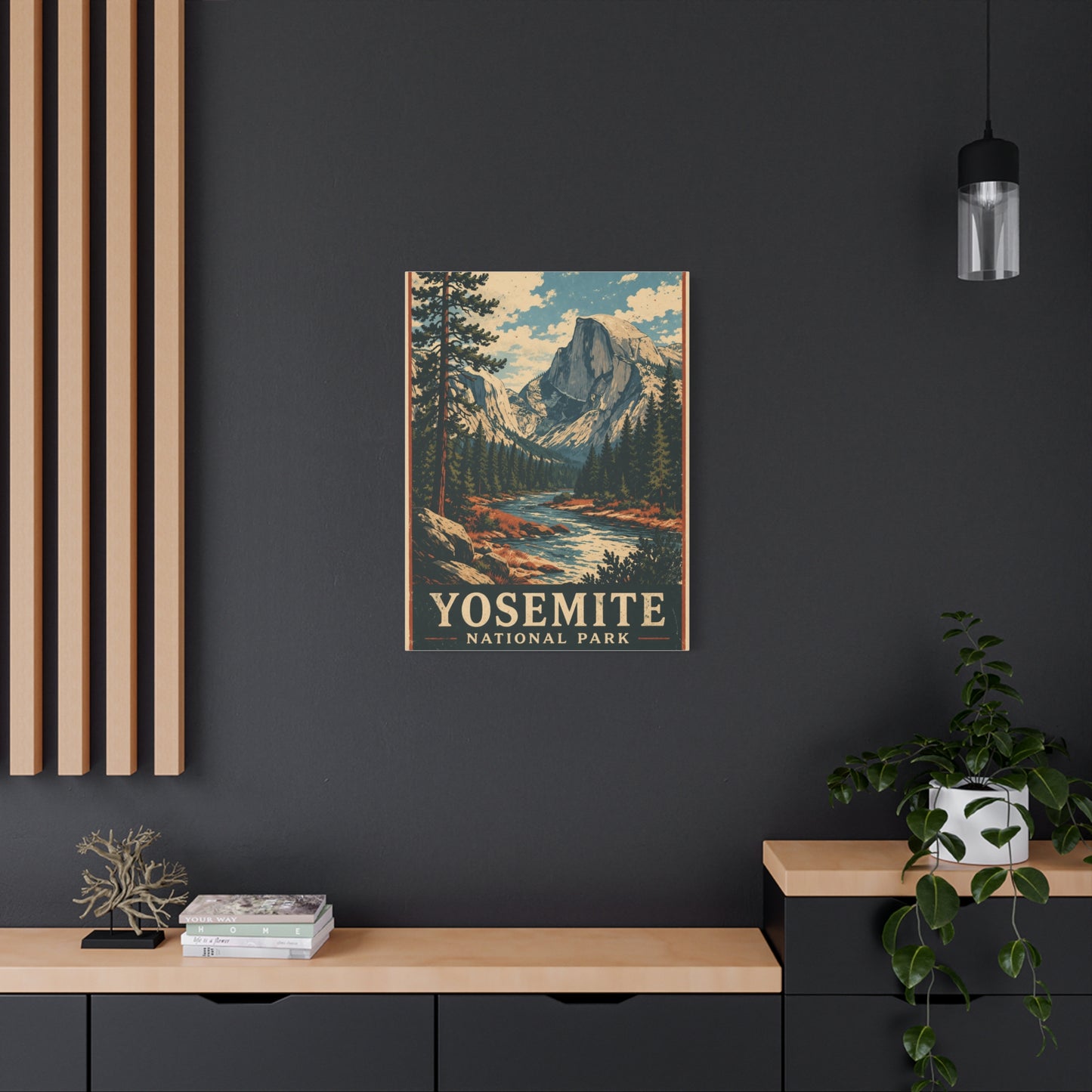Vintage Yosemite National Park Poster Wall Art & Canvas Print