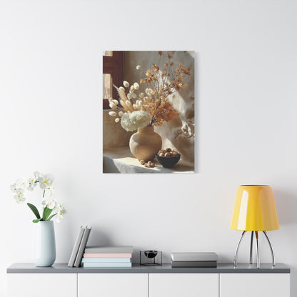 Neutral Dried Autumn Arrangement Wall Art & Canvas Print