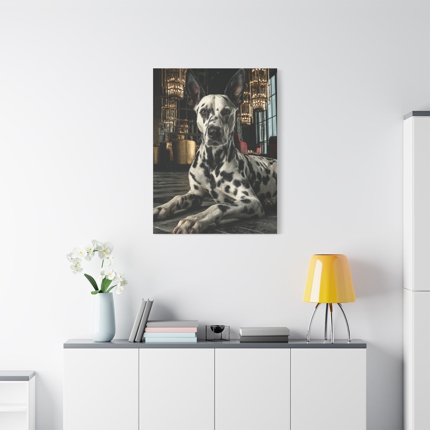 Dalmatian Luxury Lounge Portrait Wall Art & Canvas Print