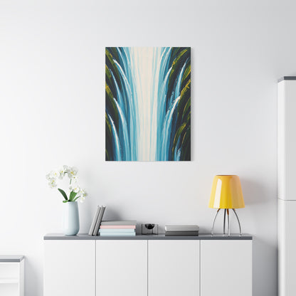 Vertical Cascade Flow Abstract Wall Art & Canvas Prints