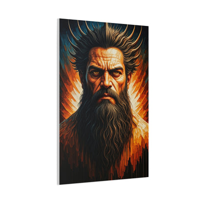 Ember Crown Warrior Portrait Wall Art & Canvas Print