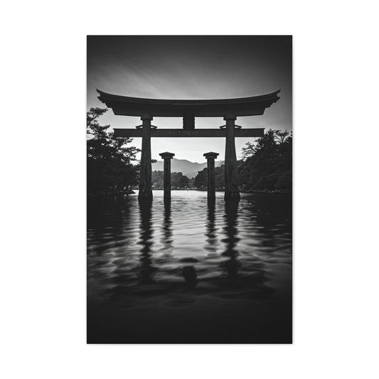 Torii Gate Reflection Serenity Wall Art & Canvas Prints