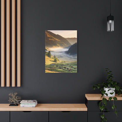 Alpine Valley Morning Pasture Wall Art & Canvas Print