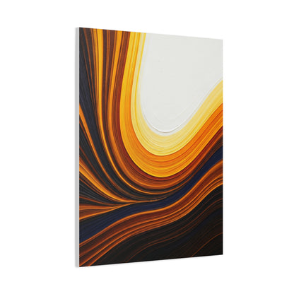Golden Curve Motion Abstract Wall Art & Canvas Prints