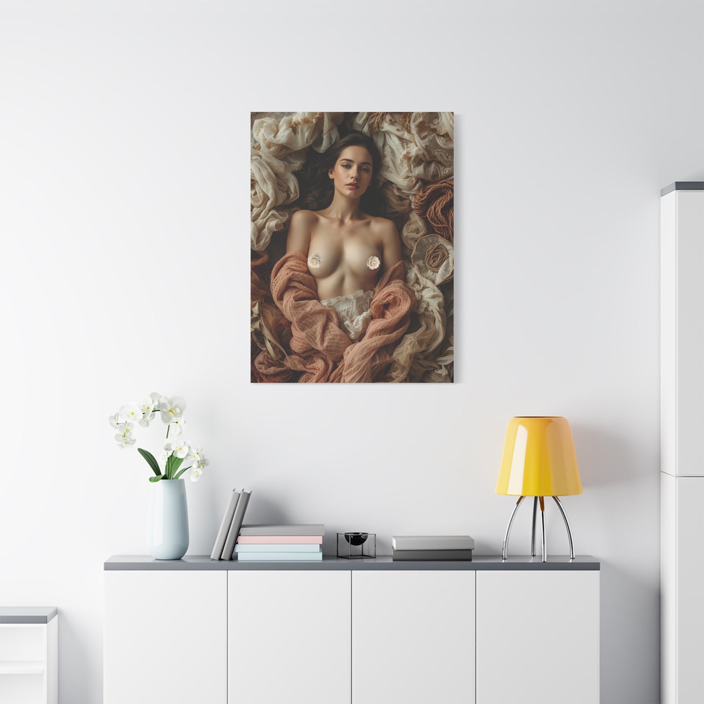 Soft Textile Nude Still Life Wall Art & Canvas Print