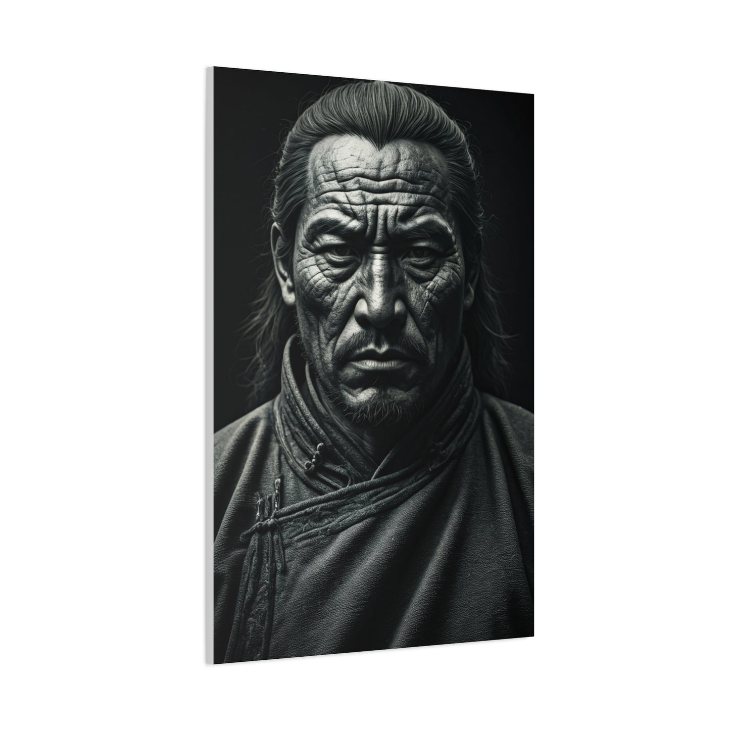 Face of Time Black & White Portrait Wall Art & Canvas Prints