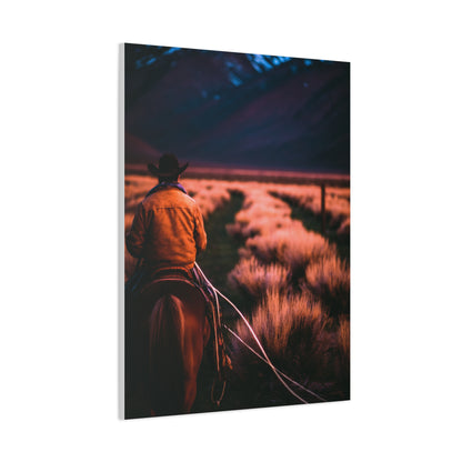 Valley Trail Rider Wall Art & Canvas Print