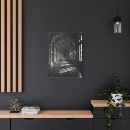 Grand Architectural Corridor Wall Art & Canvas Print
