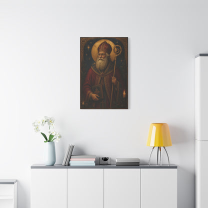 Saint Nicholas Icon Portrait Wall Art & Canvas Print