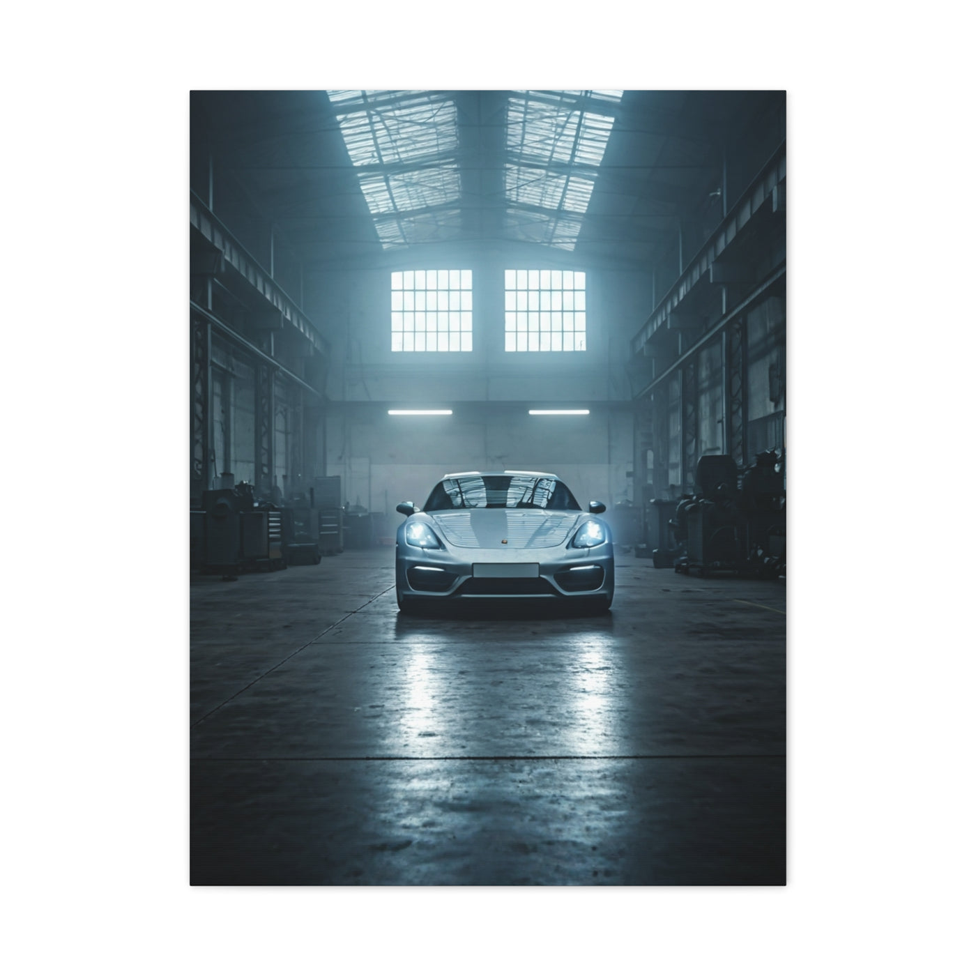 Porsche 718 Cayman Workshop Precision Wall Art & Canvas Prints