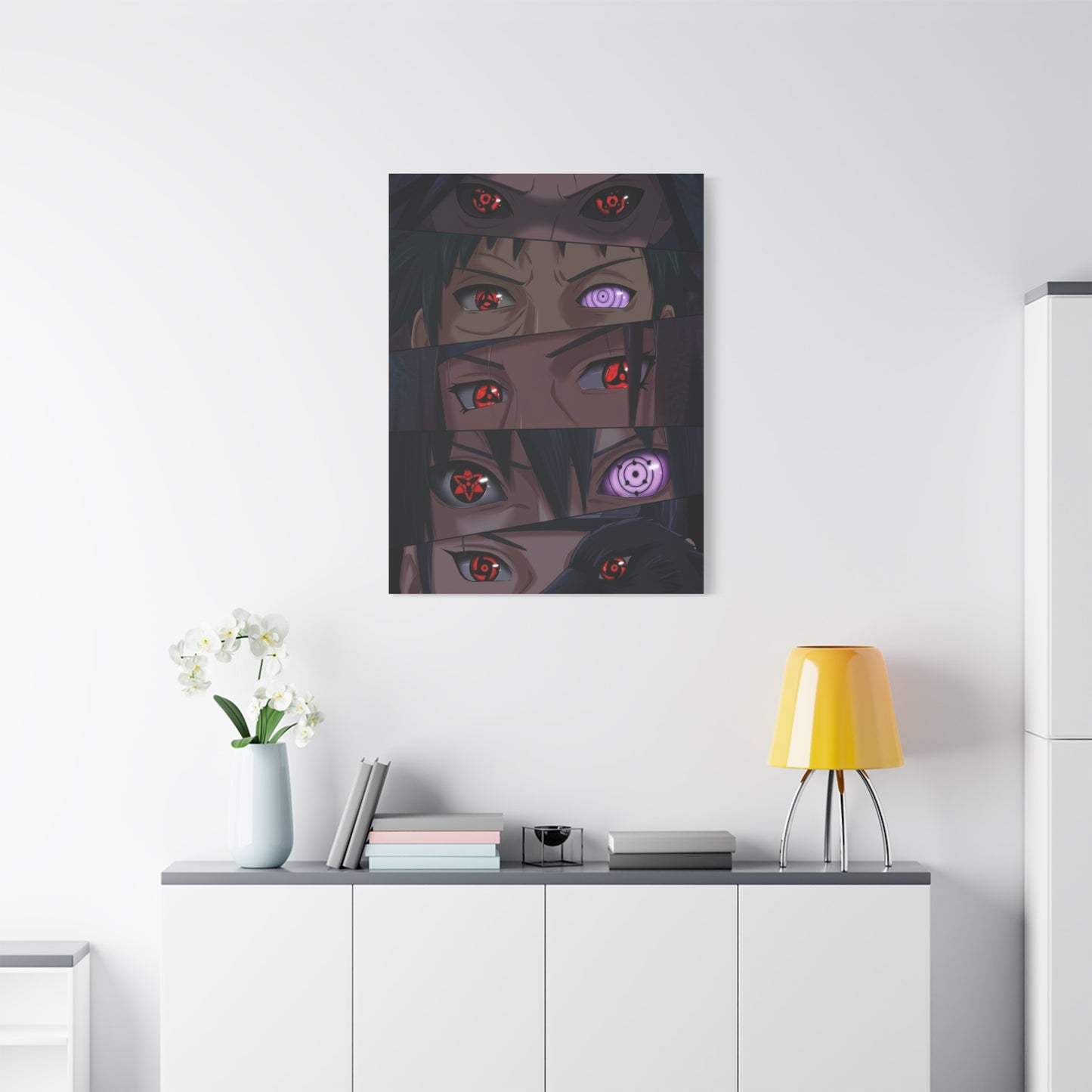 Naruto Uchiha Visual Prowess Eyes Poster Wall Art & Canvas Print