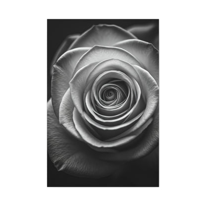 Monochrome Daisy Center Detail Wall Art & Canvas Prints