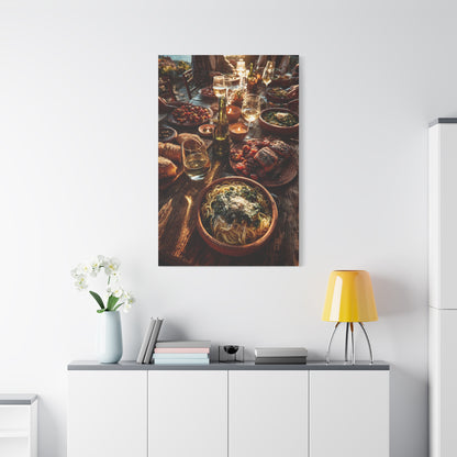 Italian Family Dinner Table Wall Art & Canvas Print