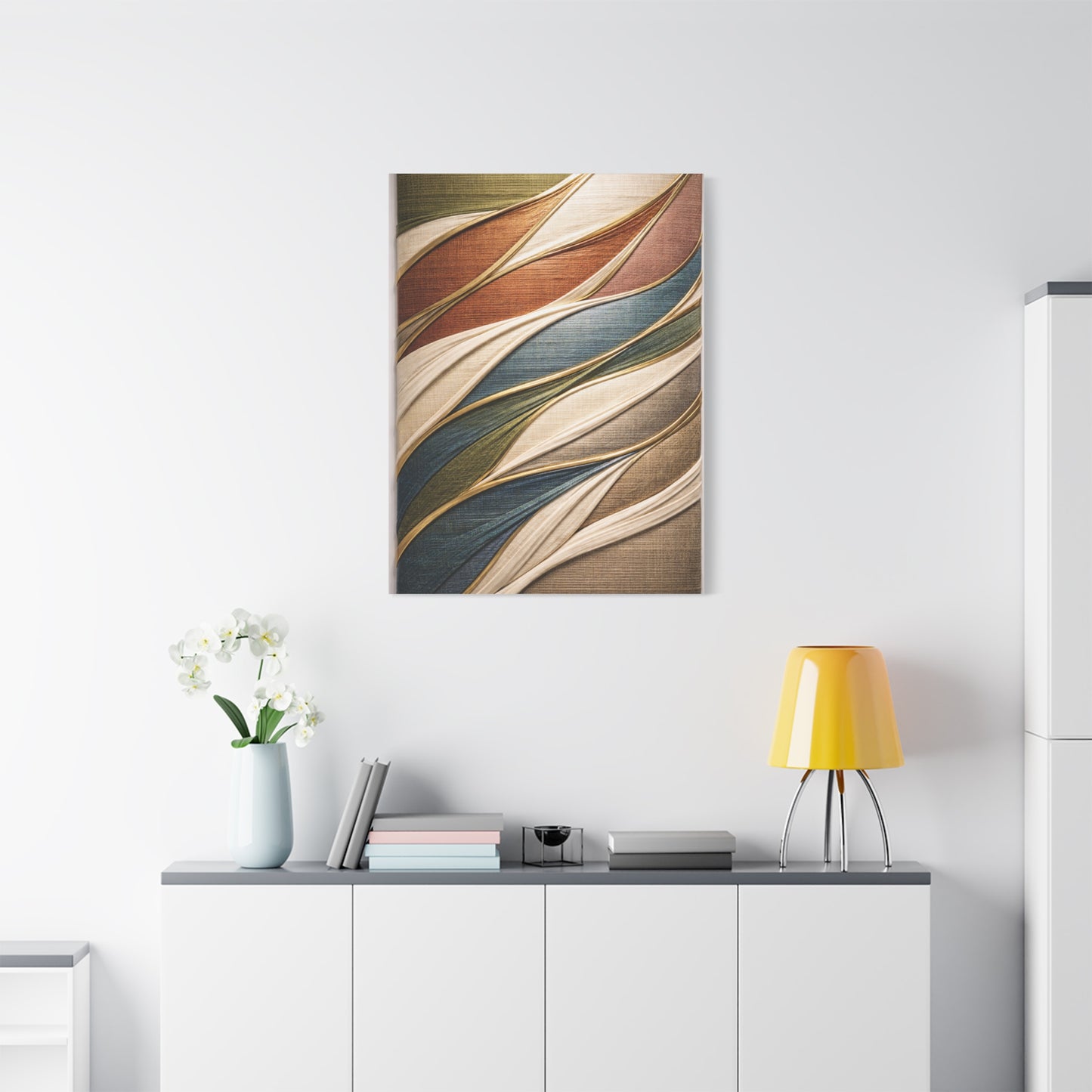 Dimensional Wrapped Textile Bands Wall Art & Canvas Print