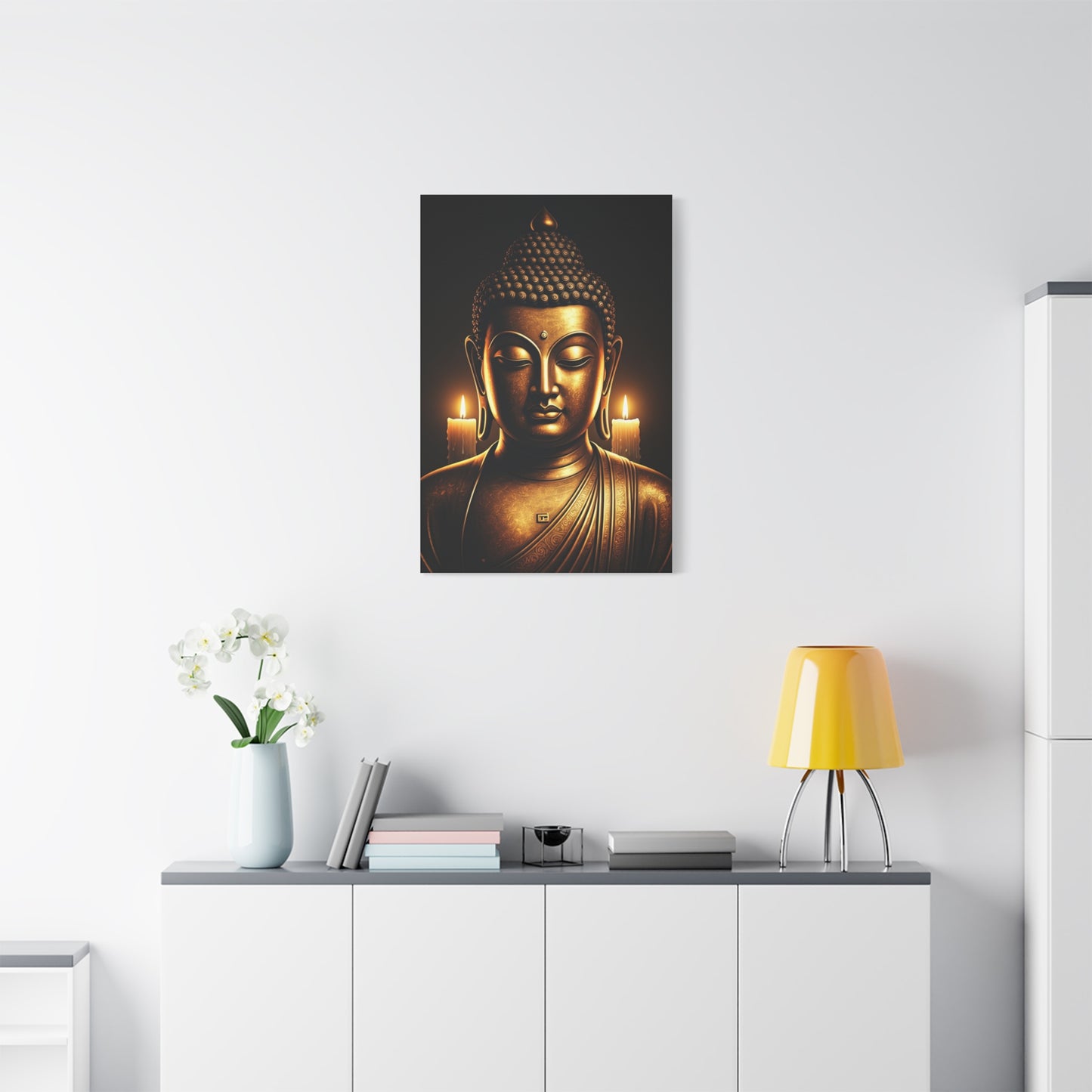 Candlelight Serenity Buddha Wall Art & Canvas Prints