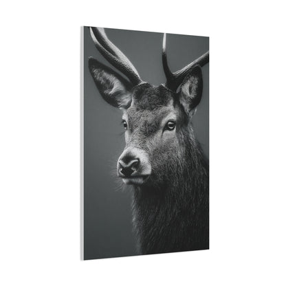 Highland Stag Moonlight Profile Wall Art & Canvas Print