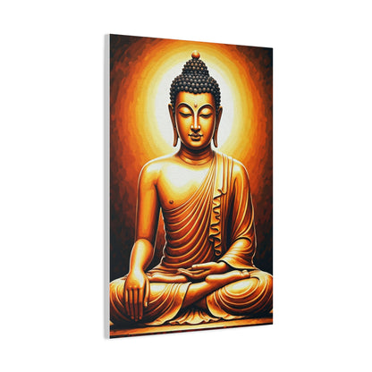 Sacred Enlightenment Buddha Figure Wall Art & Canvas Prints