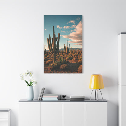 Golden Desert Saguaro Panorama Wall Art & Canvas Prints