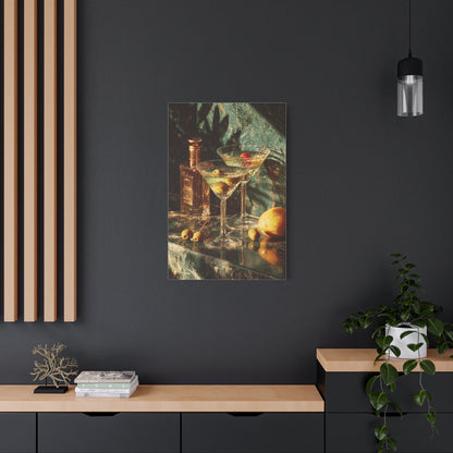 Dirty Martini Cocktail Still Life Wall Art & Canvas Print