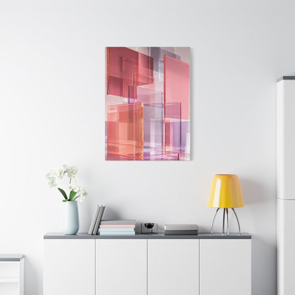 Blush Acrylic Glass Illusion Wall Art & Canvas Print