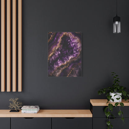 Amethyst Geode Crystal Abstraction Wall Art & Canvas Print