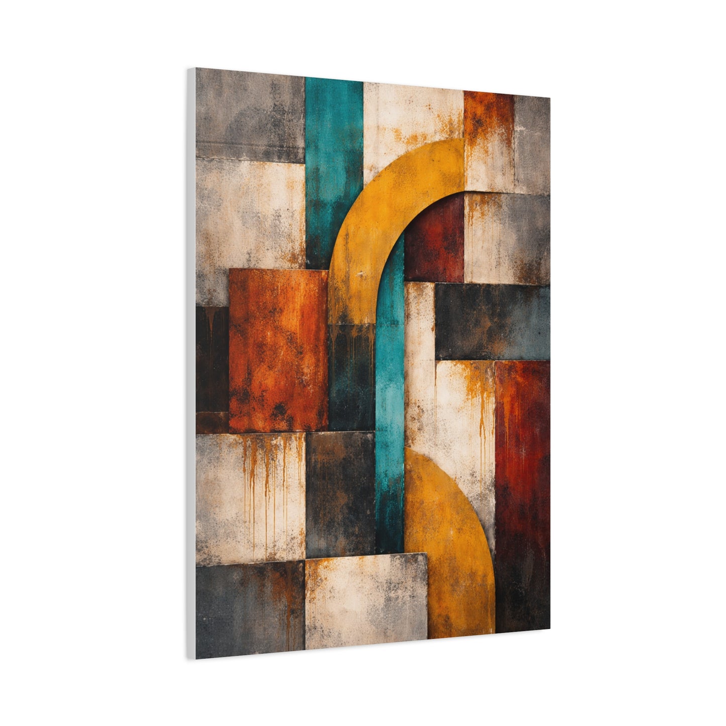 Warm Earthy Wabi-Sabi Abstract Landscape Wall Art & Canvas Print