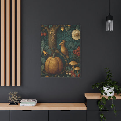 Autumn Woodland Tapestry Scene Wall Art & Canvas Print