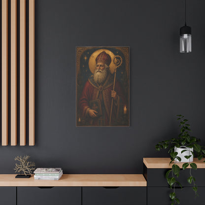 Saint Nicholas Icon Portrait Wall Art & Canvas Print