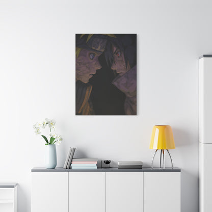 Naruto Uzumaki vs Sasuke Uchiha Final Stare Down Wall Art & Canvas Print