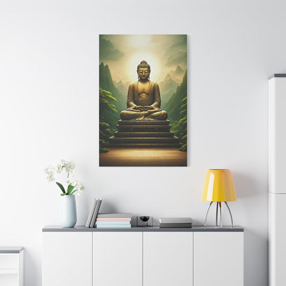 Sacred Mountain Buddha Serenity Wall Art & Canvas Prints