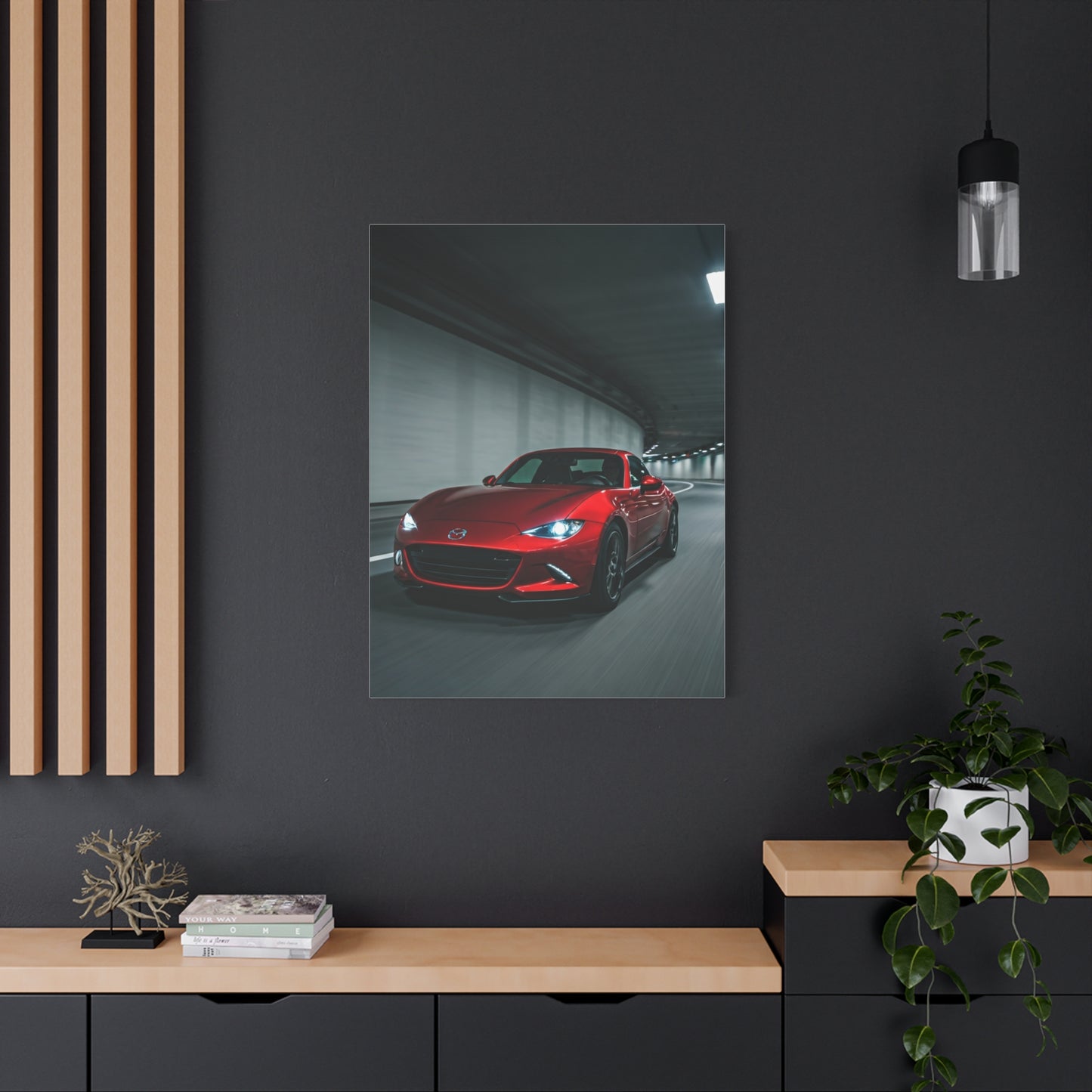 Mazda MX-5 Miata RF Night City Tunnel Wall Art & Canvas Prints