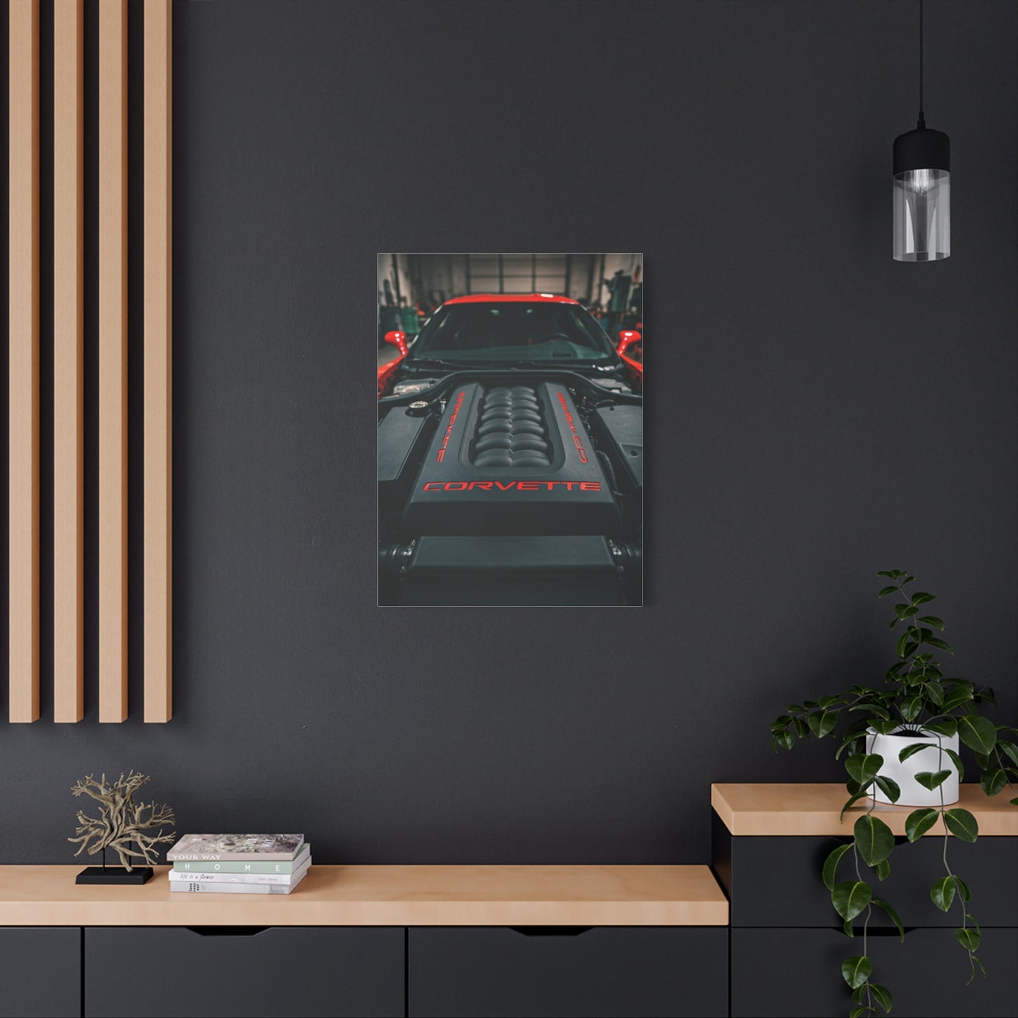 Chevrolet Corvette C6 Engine Bay Performance Detail Wall Art & Canvas Prints