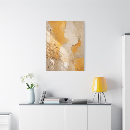 Sunlit Plaster Organic Wall Texture Composition Wall Art & Canvas Print