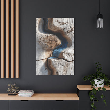 Driftwood Grain Abstract Texture Wall Art & Canvas Print