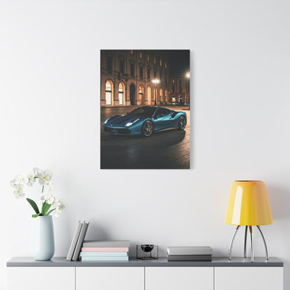 Ferrari 488 GTB Night City Square Wall Art & Canvas Prints