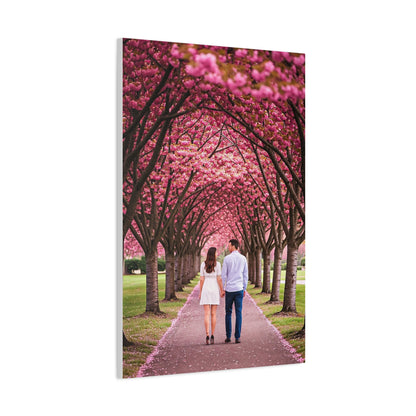 Romantic Sakura Tree Walk Wall Art & Canvas Prints