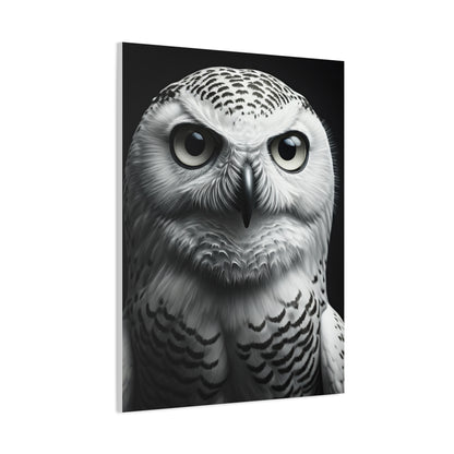 Snowy Owl Intense Gaze Wall Art & Canvas Prints