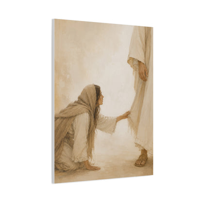 Healing Faith Touch Scripture Wall Art & Canvas Print