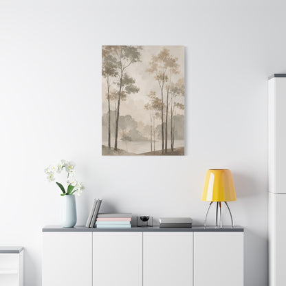 Japandi Minimal Tree Landscape Trees Wall Art & Canvas Print