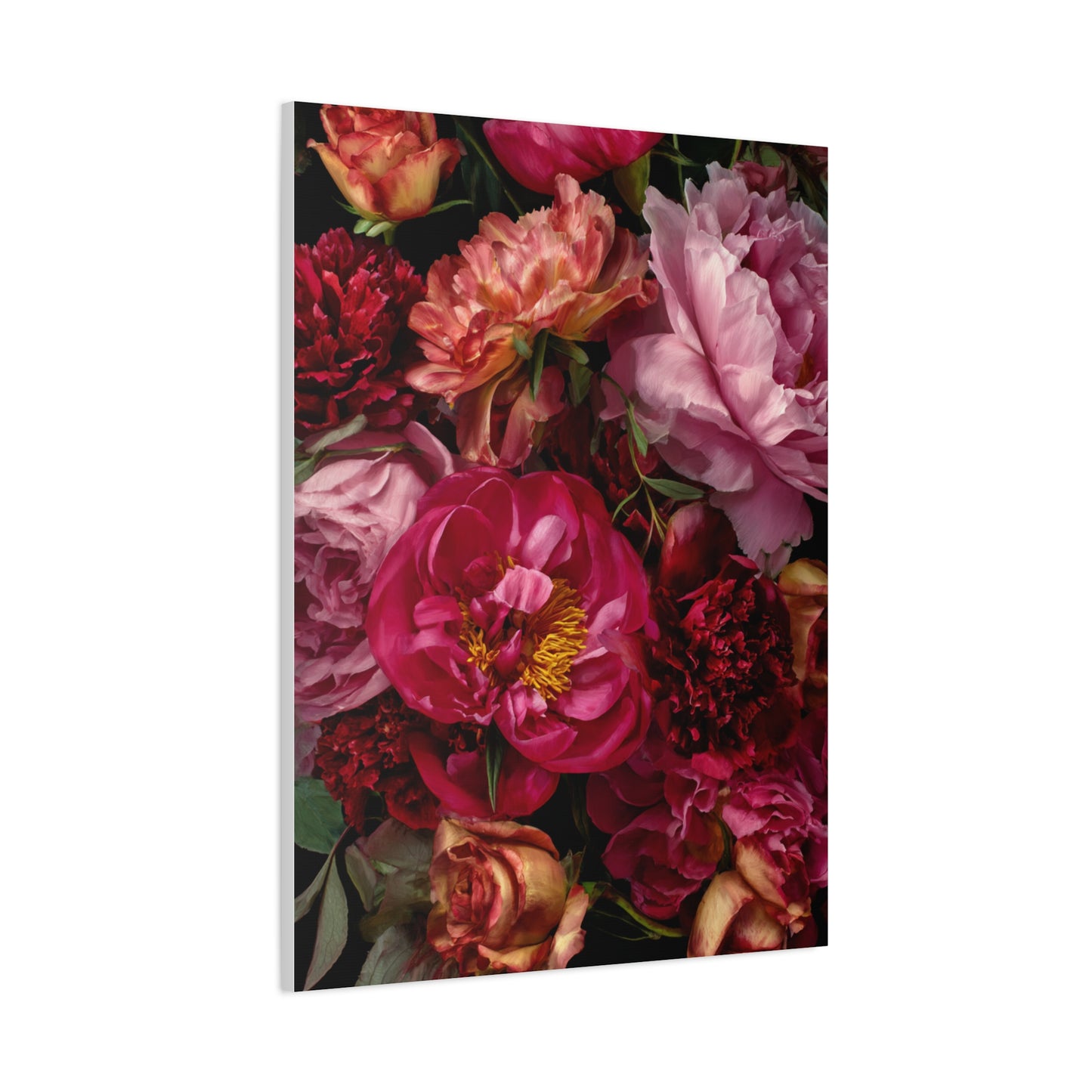 Dramatic Peony Floral Bouquet Wall Art & Canvas Print