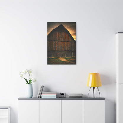 Weathered Barn Under Dramatic Sky Wall Art & Canvas Prints