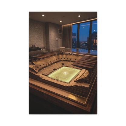 Luxury Stadium Architecture Model Sports Wall Art & Canvas Print