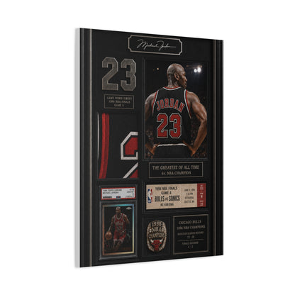 Michael Jordan Championship Memorabilia Sports Wall Art & Canvas Print