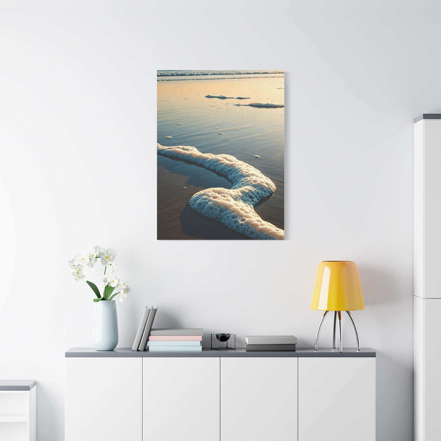 Sea Foam Shoreline Texture Wall Art & Canvas Prints