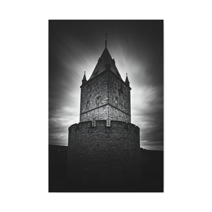 Gothic Fortress Tower Under Dramatic Skies Wall Art & Canvas Prints