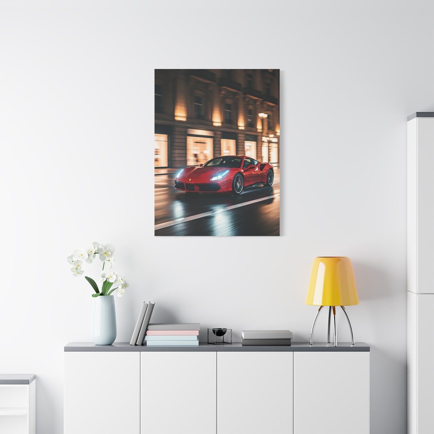 Ferrari 488 GTB City Boulevard Elegance Wall Art & Canvas Prints