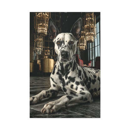 Dalmatian Luxury Lounge Portrait Wall Art & Canvas Print