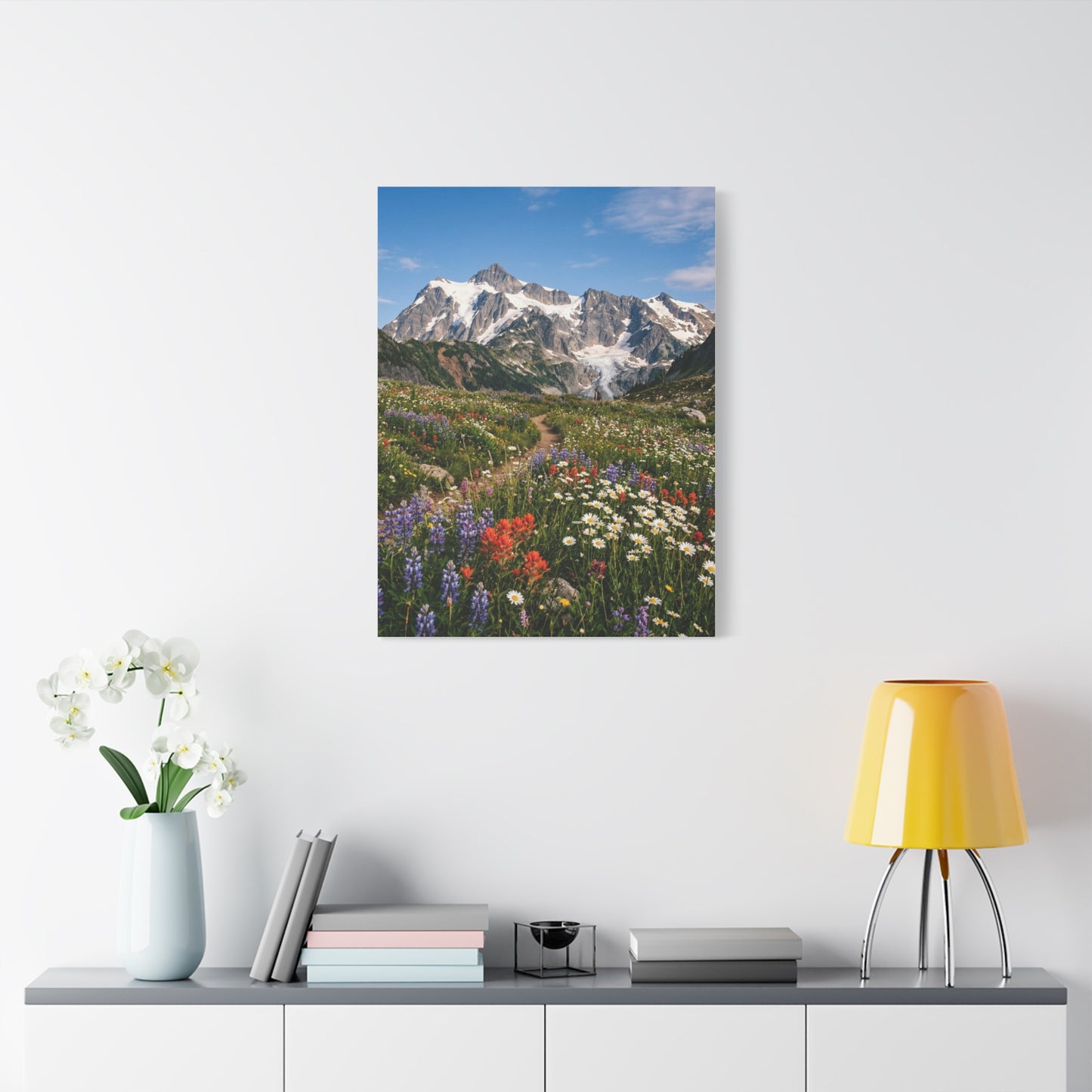 High Alpine Wildflower Meadow Wall Art & Canvas Print