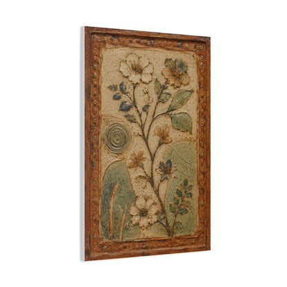 Textured Botanical Relief Study Panel Wall Art & Canvas Print